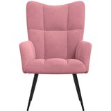  Stolica za opuštanje ružičasta baršunasta | shoptok.hr