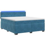  s box springom, madracem i LED-om Plava 140 x 190 cm | shoptok.hr