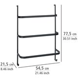 Wenko crni stalak za ručnike Towel Holder Black, 21 x 54 cm | shoptok.hr