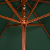  Suncobran 200 x 300 cm s drvenim stupom zeleni | Eponuda.ba