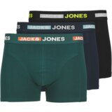 Jack & Jones muške bokserice 12260058, 3 komada, Crne, zelene i teget Cene