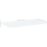 Police za knjige 4 kom bijele 80 x 40 x 1 5 cm od iverice | shoptok.hr