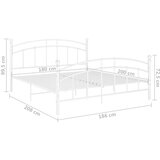  Za krevet bijeli metalni 180 x 200 cm | shoptok.hr