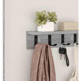  Vješalica za kapute na zidu Siva Sonoma 40 x 10,5 x 10,5 cm | shoptok.hr