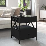  Stolić za kavu s beskonačnim LED svjetlima crni 40 x 40 x 51 cm | Eponuda.com