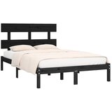  Okvir za krevet od masivne borovine crni 200 x 200 cm | Eponuda.ba