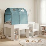  Krevet s Tunnels 4 pcs Bijela i svjetloplava Konstruirano drvo | shoptok.hr