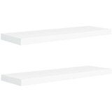 vidaXL plutajuće zidne police 2 kom bijele 80 x 23,5 x 3,8 cm MDF | shoptok.hr