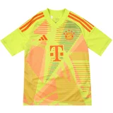Adidas Tehnička sportska majica 'FCB GK' neonsko zelena / narančasta
