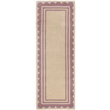 Flair Rugs Ljubičasta/u prirodnoj boji ručno rađena vunena staza 80x230 cm Lois Scallop – | shoptok.hr