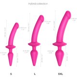 Strap-On-Me Swith Semi-Realistic XXL - silikonski dildo 2v1 (roza) | Shoptok.si