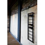 Light & Living Črno stensko kovinsko držalo za vino 42x120x6 cm Macaben – | Shoptok.si