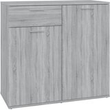 Maison Chic Komoda - Predalnik siva sonoma 80x36x75 cm konstruiran les, (21717731) Cene