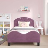  za djecu s uzglavljem Ljubičasta 90 x 190 cm Baršun | shoptok.hr