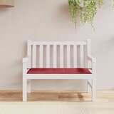  Jastuk za vrtnu klupu boja vina 120x50x4 cm tkanina Oxford | shoptok.hr