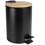 DAJAR Kopalniški koš za smeti 3L bambus črn | Shoptok.si