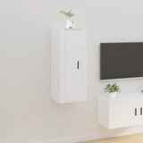 vidaXL Stenska TV omarica bela 40x34,5x100 cm Cene