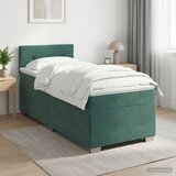  Boxspring krevet s madracem Tamnozelena 90 x 200 cm Baršun | shoptok.hr