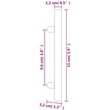  Ručke za ormarić 20 kom zlatne 96 mm od nehrđajućeg čelika | shoptok.hr
