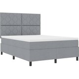  Krevet s opruga kutije Svijetlo siva 160 x 200 cm tkanina | shoptok.hr