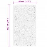  Tepih HUARTE kratkih vlakana mekani i perivi crni 80x150 cm | shoptok.hr