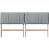 vidaXL Tapecirani uzglavlje Svijetlo siva 180 cm Čvrsto borovo drvo | shoptok.hr