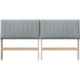 vidaXL tapecirano vzglavje svetlo siva 180 cm masivno borovo les | Shoptok.si