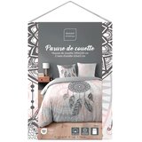 Douceur d intérieur Bijela/ružičasta 3-dijelna pamučna posteljina za bračni krevet/za produženi krevet 240x220 cm Namaste – | shoptok.hr