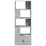  Regal za knjige boja betona 70 x 36 x 189 cm konstruirano drvo Slike