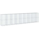 vidaXL Gabionska košara s pokrovom 850x100x200 cm pocinkano železo | Shoptok.si