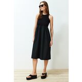 Trendyol Black Waist Open Fabric Mixed Midi Woven Dress | ePonuda.com