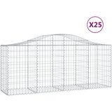  Lučne gabionske košare 25 kom 200x50x80/100cm pocinčano željezo | Eponuda.ba