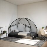  Komarnik Mongolia s vratima 220 mrežasti crni 200x120x130 cm | shoptok.hr