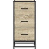 vidaXL Komoda sonoma hrast 35,5x35x76 cm inženirski les in kovina | Shoptok.si