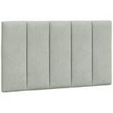 Maison Chic posteljno vzglavje - vzglavna omarica - vzglavna stranica svetlo siva 80 cm žamet, (21704217) | Shoptok.si