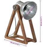 Stolna Namizna svetilka 25 W starinsko srebrna 30x17x40 cm E27, (21383621) | Shoptok.si