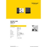 Intenso USB ključ 16GB Hi-Speed USB 2.0, Micro Line - ML16 | Shoptok.si