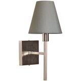 Elstead Lighting Elstead Stenska svetilka z 1 svetlobo, brušen nikelj s sivim senčnikom, (22098958) | Shoptok.si