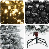  Umjetno božićno drvce s nogom 150 cm 150 LED lampica | shoptok.hr