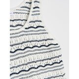 Sinsay Ažur pamučni pleteni top | shoptok.hr