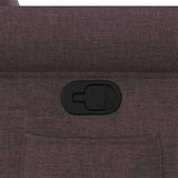  Naslonjač na podizanje tamnosmeđi od tkanine | shoptok.hr