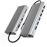 INF Večnamenski adapter 15-v-1 USB-C s HDMI, VGA, Ethernet, čitalnikom kartic SD/TF, (21778890) Cene