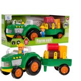  Interaktivni traktor s prikolicom, farmerom i dodacima Inlea4Fun FARM SET | shoptok.hr