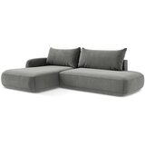 Makamii Siva sklopiva kutna garnitura (s lijevim kutom/s ležaljkom) Hale – | shoptok.hr