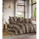 set posteljine Leopard, 160x220 cm, smeđa