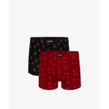 Atlantic Men's boxers 2Pack - burgundy/black | shoptok.hr