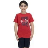 Majice s kratkimi rokavi Boy T-Shirt + Bermuda Sporty 1947 Rdeča