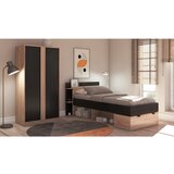 Marckeric Crni/u prirodnoj boji ormar u dekoru hrasta 90x180x53 cm Dennis – | shoptok.hr