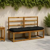  Jastučić za klupu VIANEN 100% poliester Crna 150 x 40 x 12 cm - Crna 150 x 40 x 12 cm | shoptok.hr