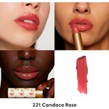 Gucci Beauty Rouge à Lèvres Voile šminka z bleščečim finišem odtenek 221 Candace Rose 3.5 g | Shoptok.si